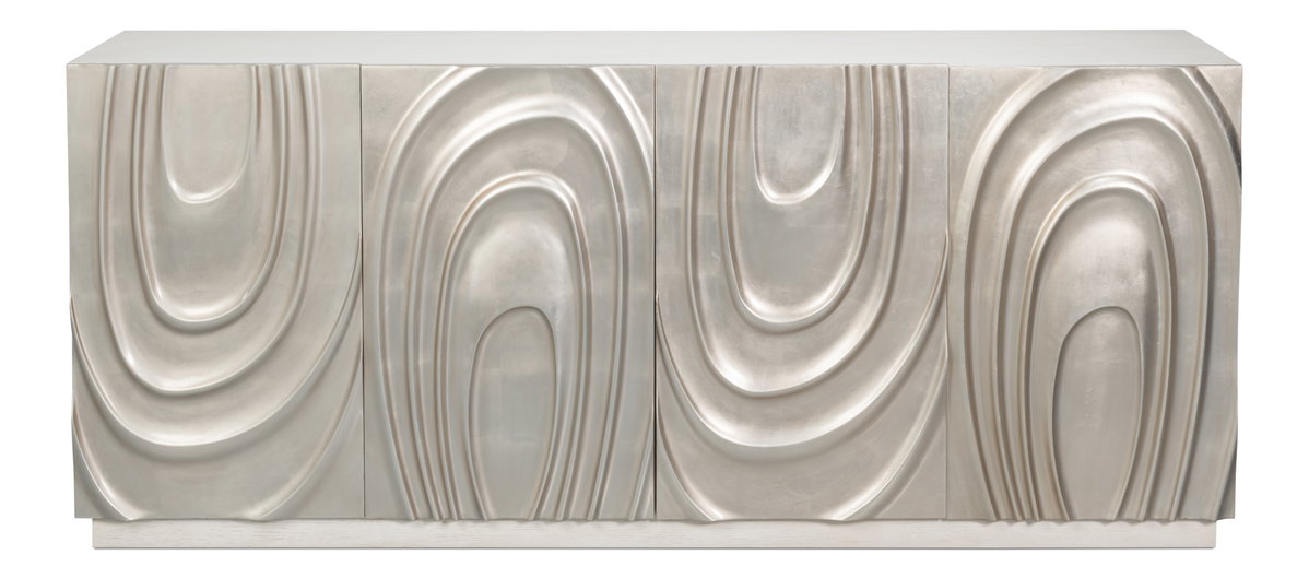 Capriole Credenza, by Sarreid, 1'8" length x 7'2" width x 3' height View 2