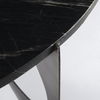 Reinhold III Black Marble Top Iron Coffee Table thumbnail 7