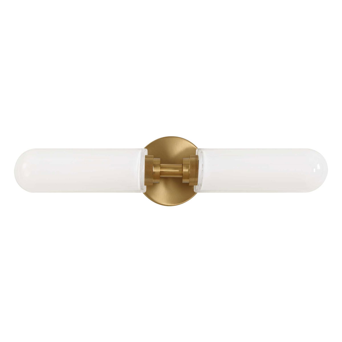 Wellsville 2 Lt Brass Sconce, by Uttermost, 22" width x 5" height x 4.37" depth View 6