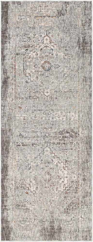 Presidential Machine Woven Rug, by Surya, 8'0.06" length x 3'2.98" width