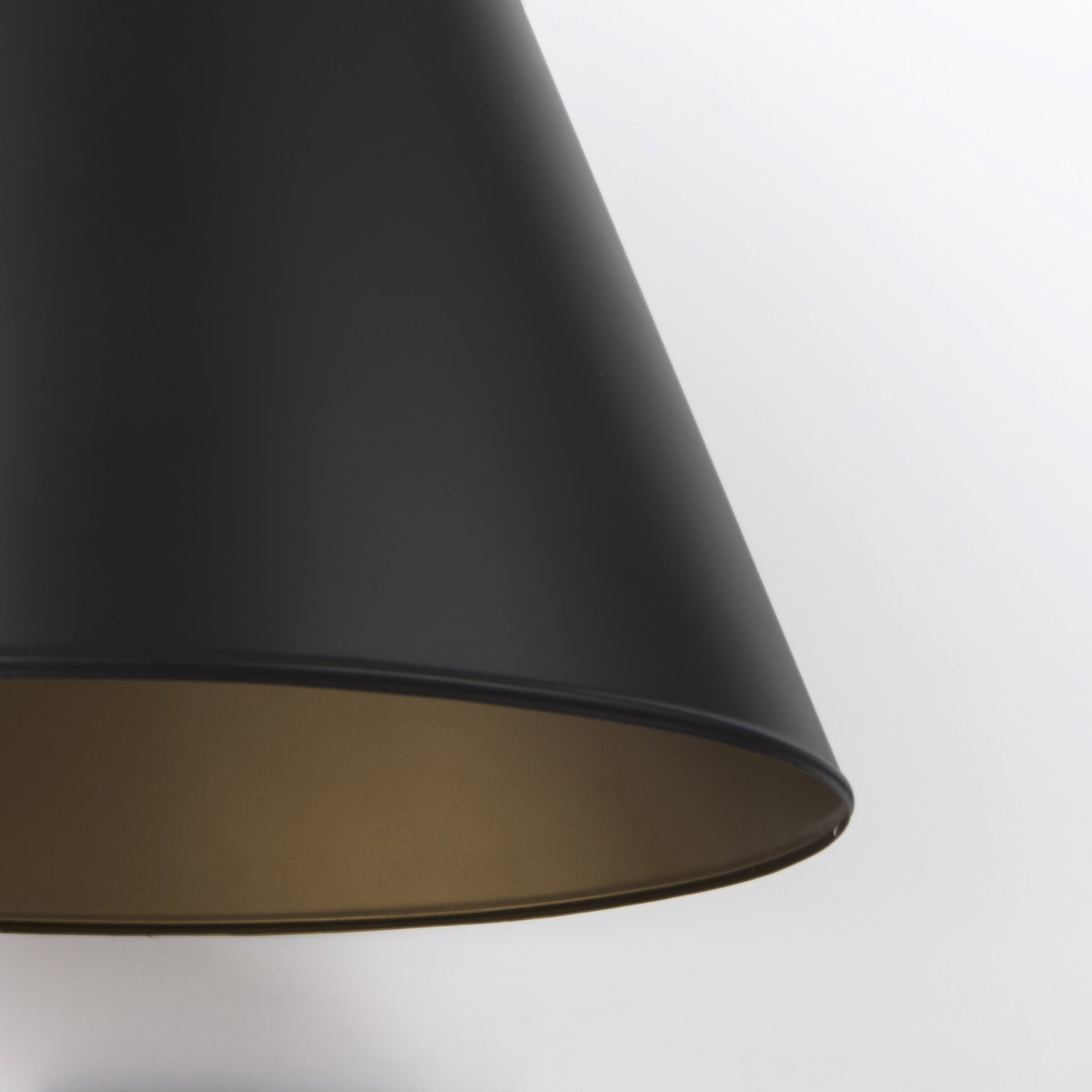 Fenton   Black with Antiqued Gold Accents Pendant Light, by Mercana, 18" length x 18" width x 23" height View 8