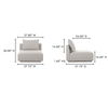 Rosello Slipper Chair Light Grey thumbnail 8