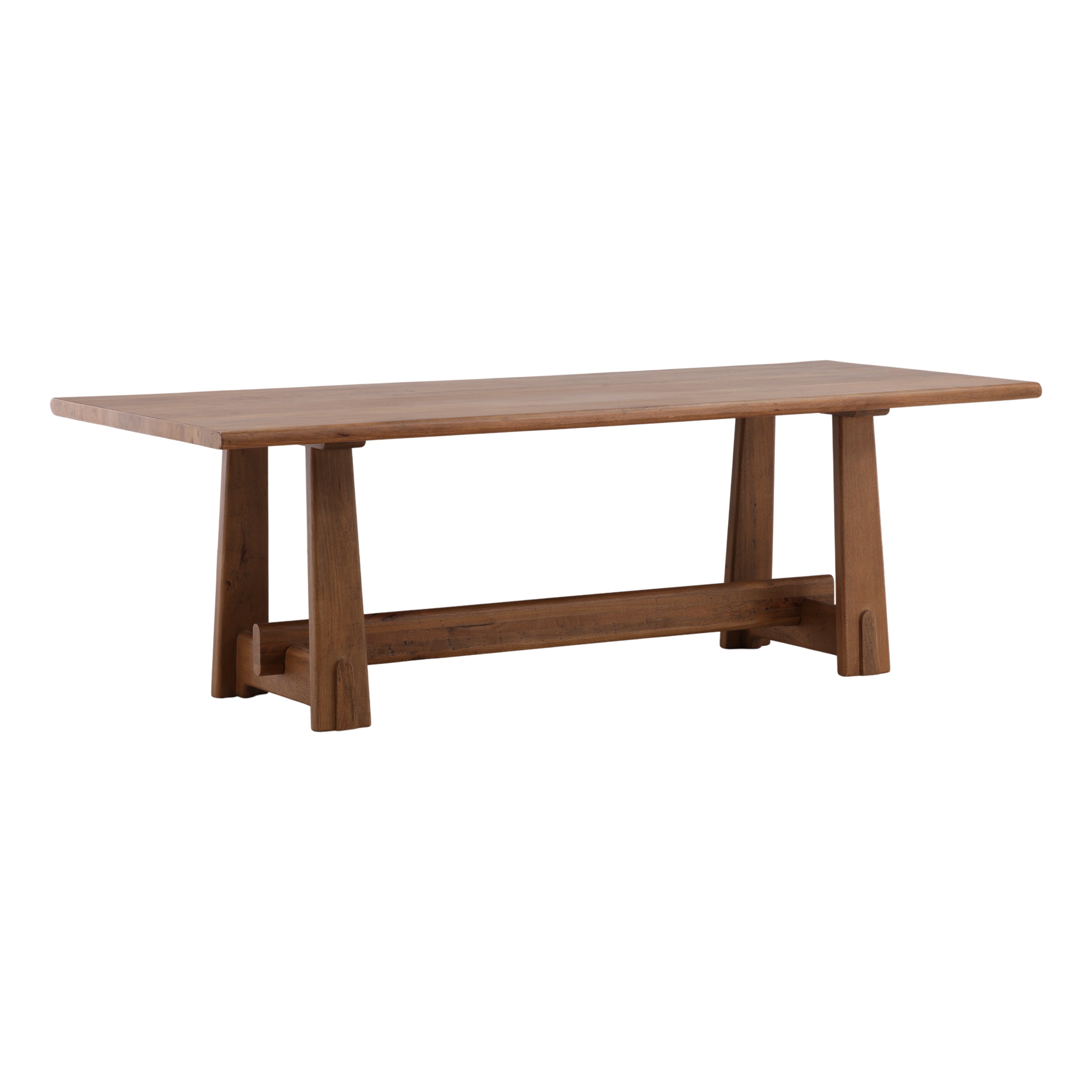 Lachlan Dining Table Natural, by Dovetail, 92" width x 30.5" height x 40" depth View 1