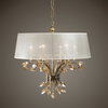 Alenya 6 Light Shade Chandelier, by Uttermost, 29.12" width x 29.37" height x 29.12" diameter x 29.12" depth thumbnail 2