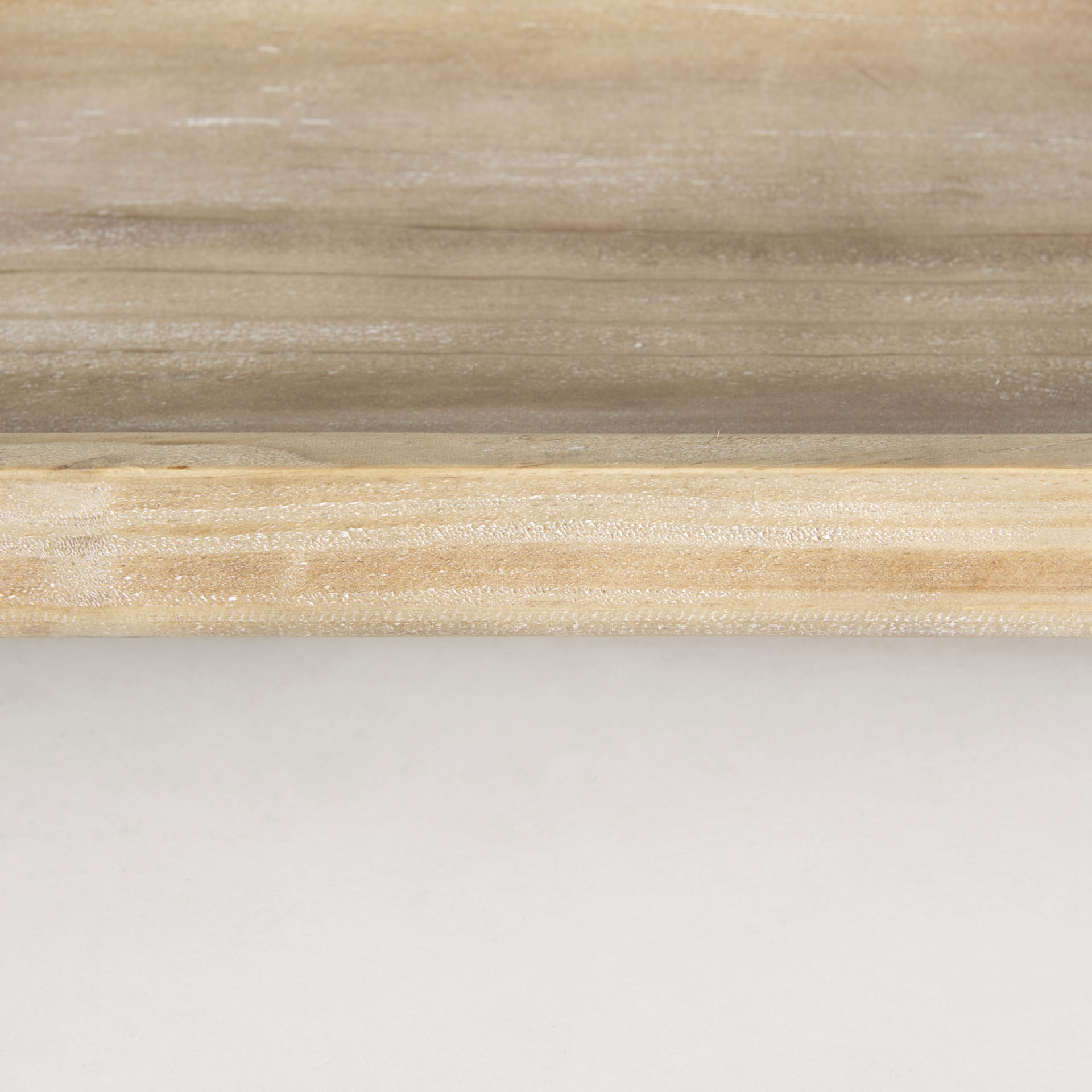 Carver Set of 2 Rectangular White Washed Wood Trays large image 