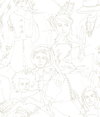 Vogue Sketches Taupe Peel & Stick Wallpaper, by York Wall, 16'6" length x 1'8.5" width x 0.02" depth thumbnail
