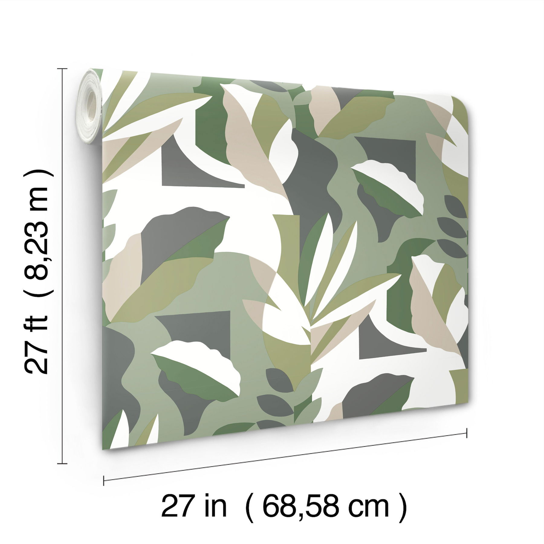 Papier Colle Green Wallpaper large image 