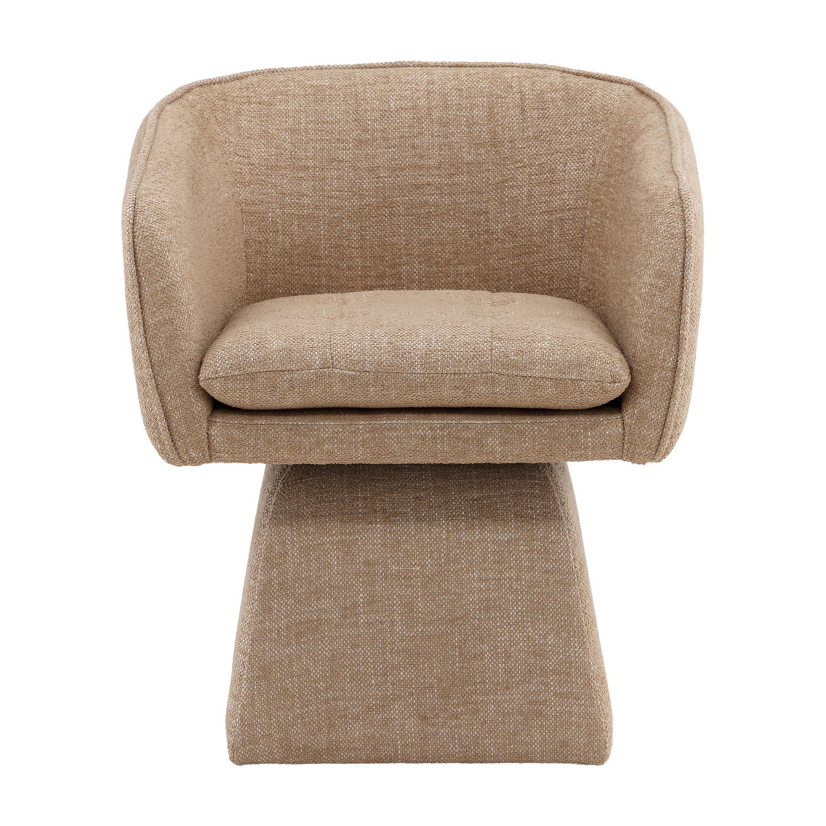 Jonie Swivel Chair Camel, Dining Chair by Dovetail, 25.25" width x 29.25" height x 23" depth View 2