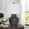 Timber Carved Wood Table Lamp thumbnail 3