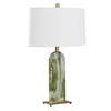 Moorea Green Marble Table Lamp, by Uttermost, 18" width x 28.25" height x 10" depth thumbnail 5