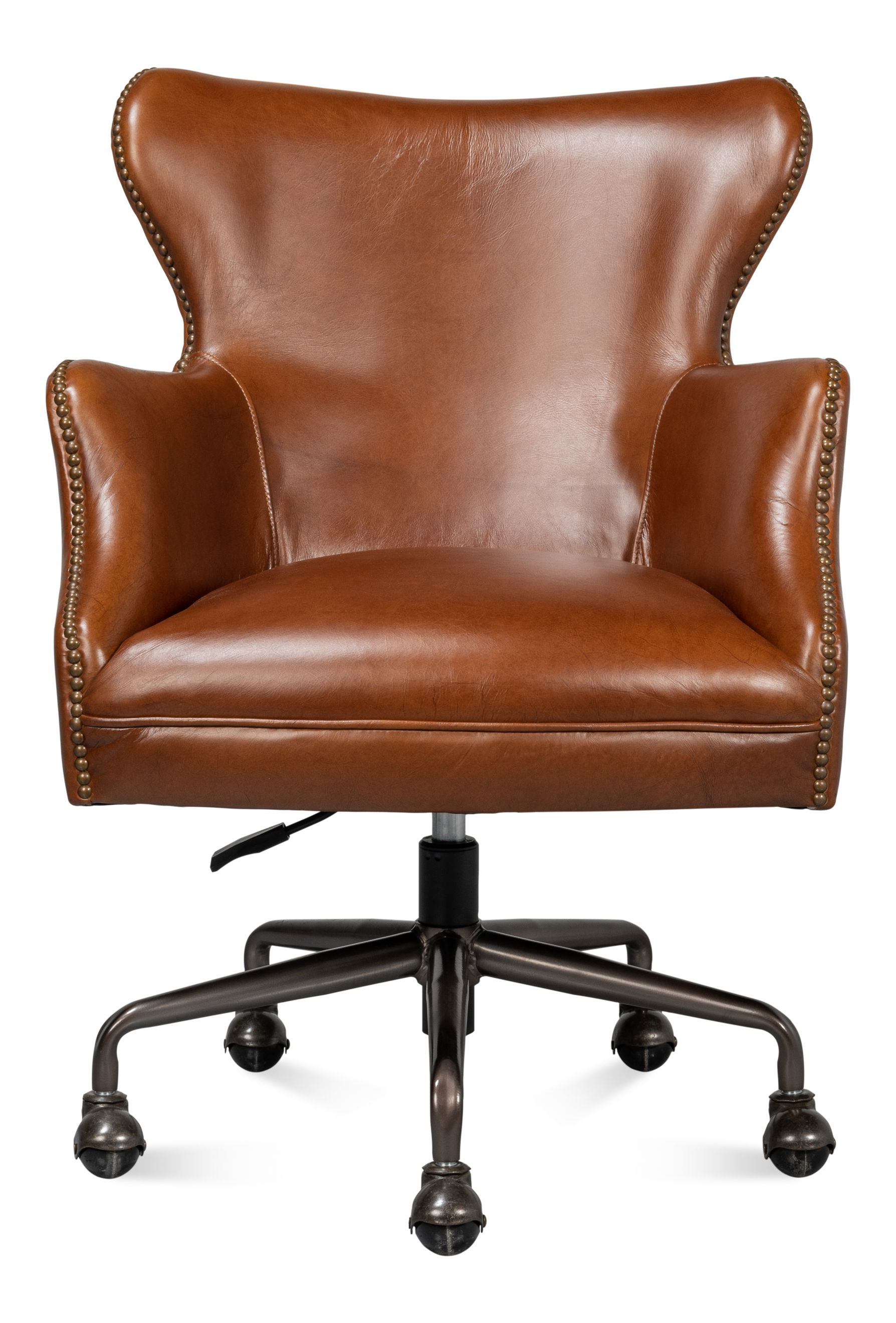 Andrew Jackson Desk Chair,Havana Leather large image 