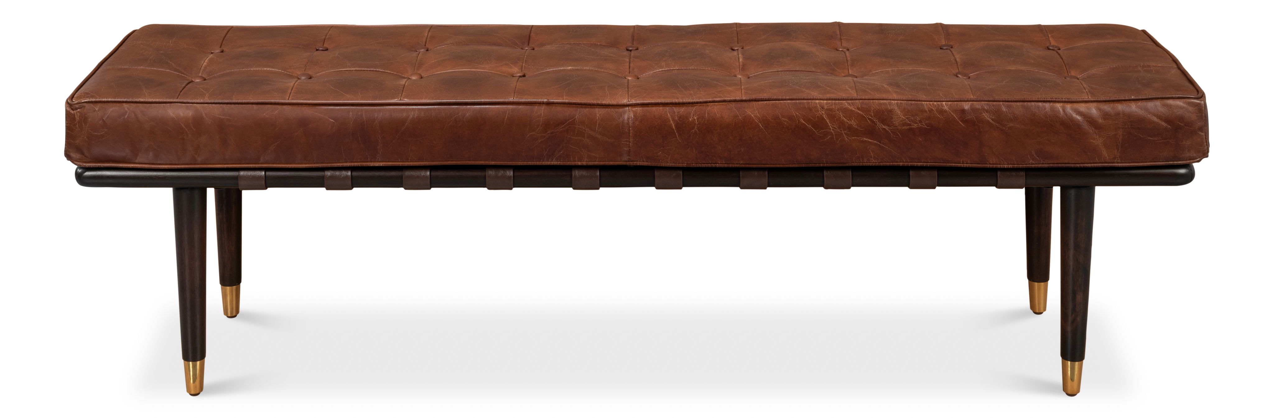 Prince Albert Bench, Seating by Sarreid, 64" length x 16" width x 18" height View 2