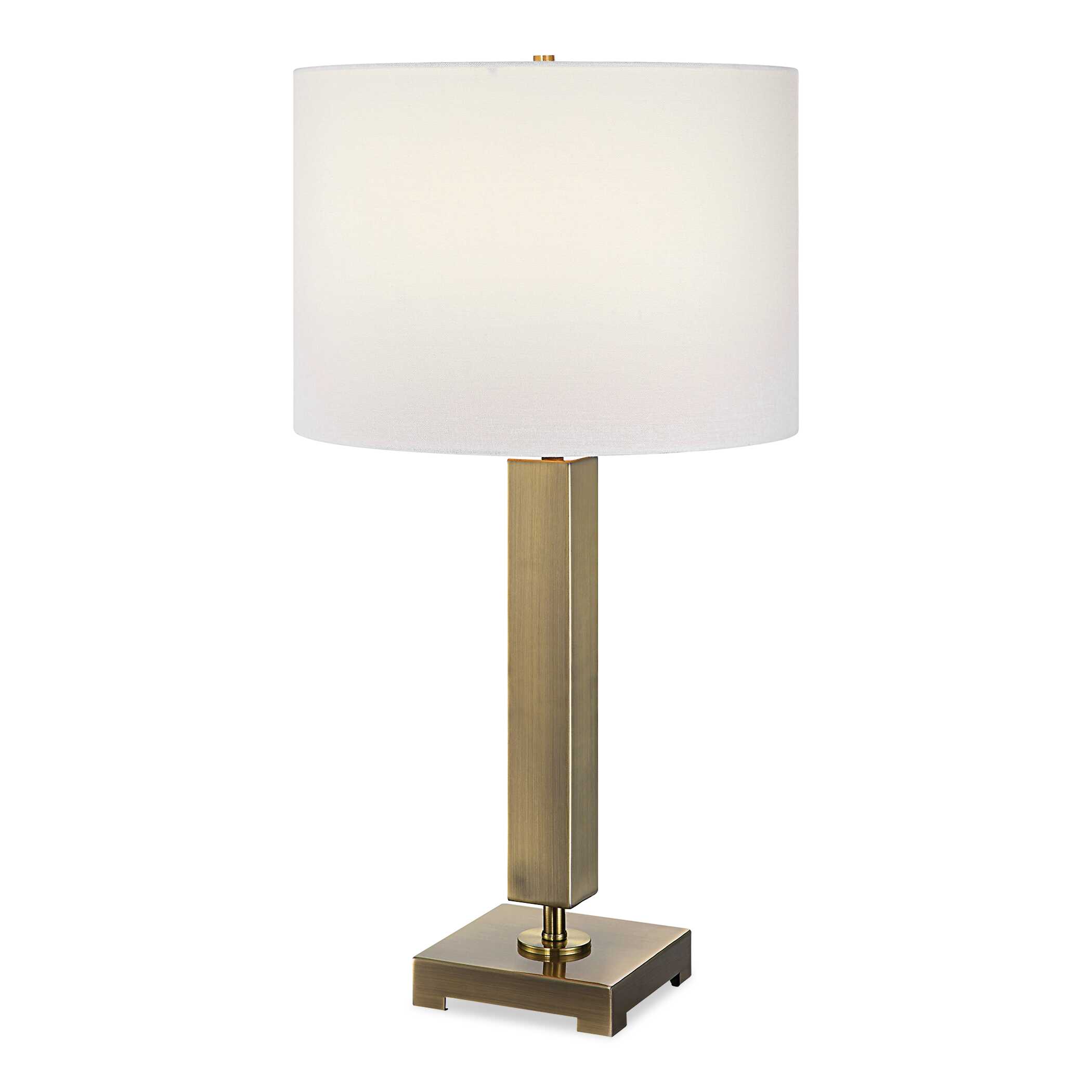 Duomo Brass Table Lamp, by Uttermost, 14" width x 27" height x 14" depth View 1