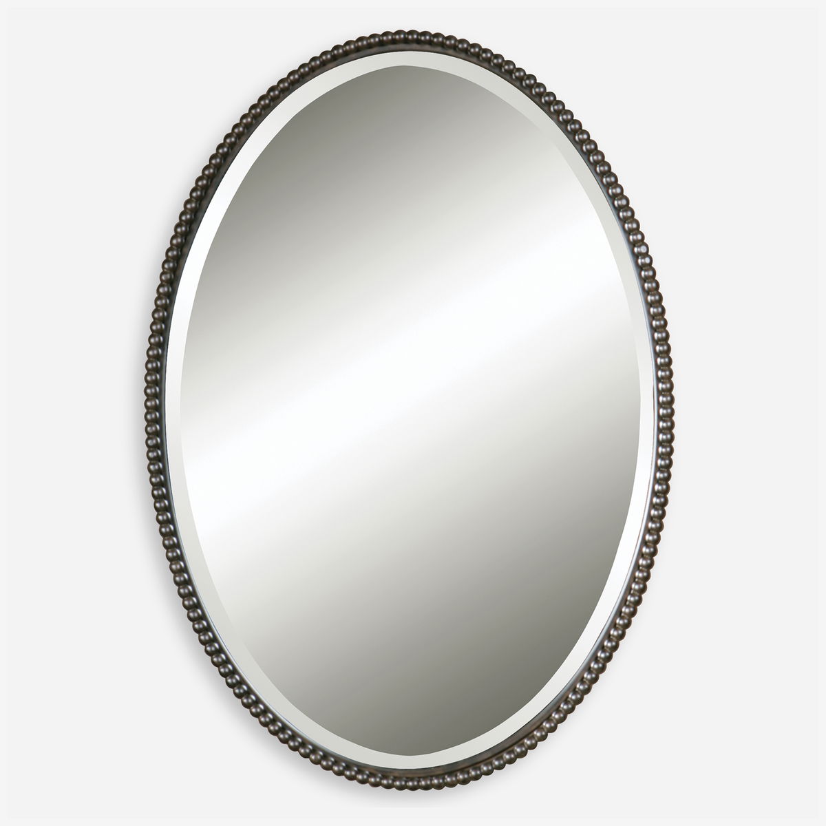 Sherise Bronze Oval Mirror, by Uttermost, 22" width x 32" height x 1.75" depth View 1