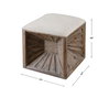 Jia Wooden Ottoman, by Uttermost, 17.37" width x 20" height x 17.37" depth thumbnail 3