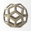 Geom  Tan Ceramic Geometric Object, Decorative Object by Mercana, 7.09" length x 7.09" width x 7.09" height thumbnail 3