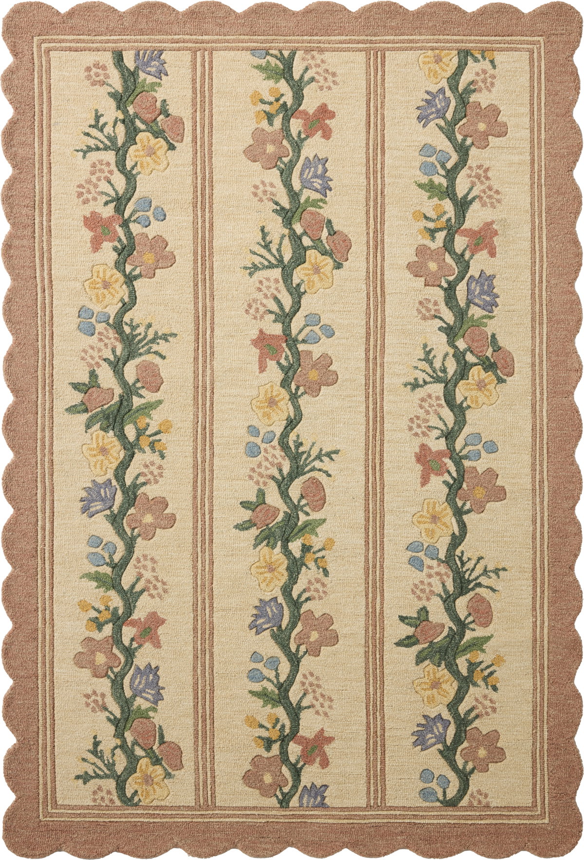 Rifle Paper Co. x Loloi Thistle Rug, 1'6" length x 1'6" width View 1