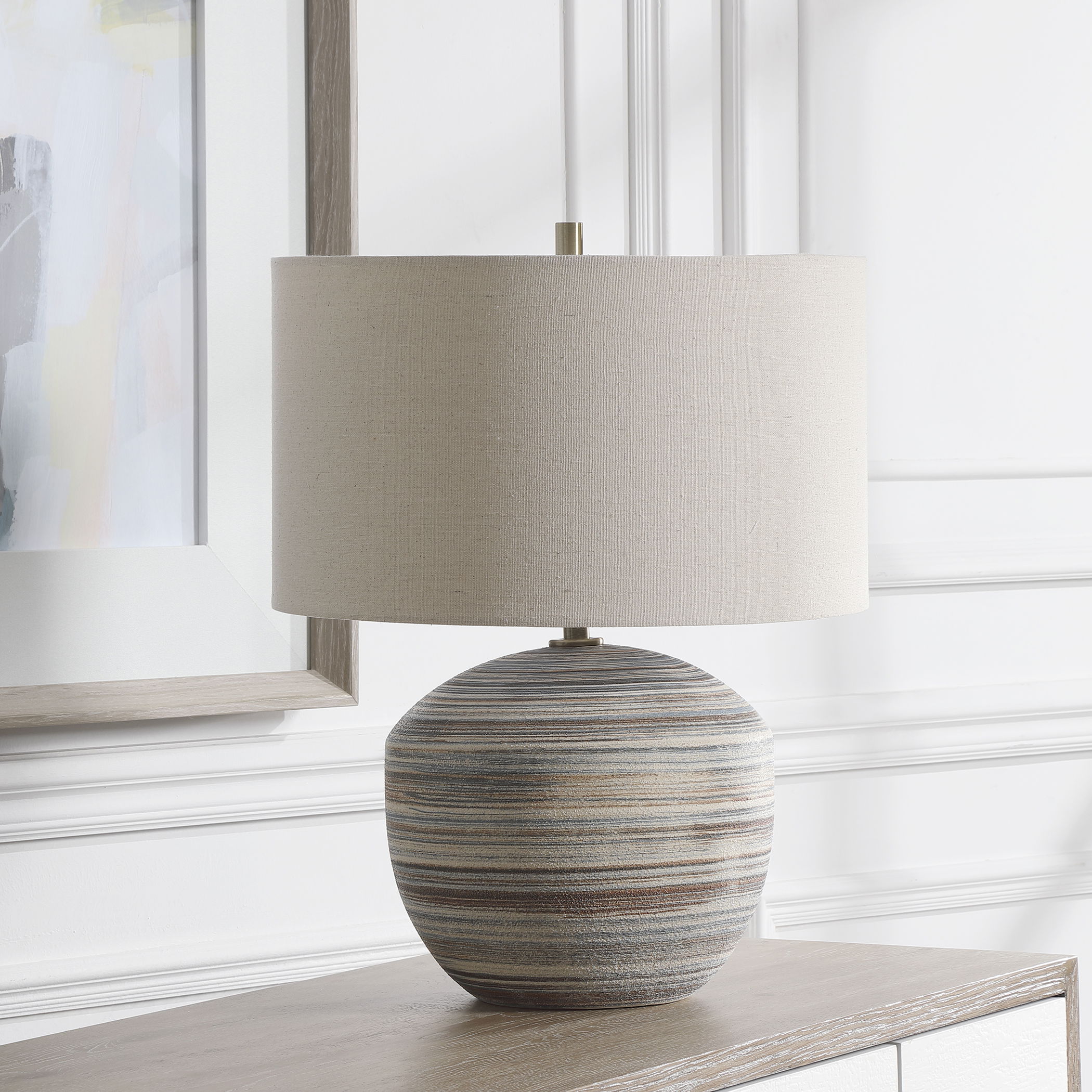 Prospect Striped Accent Lamp large image 