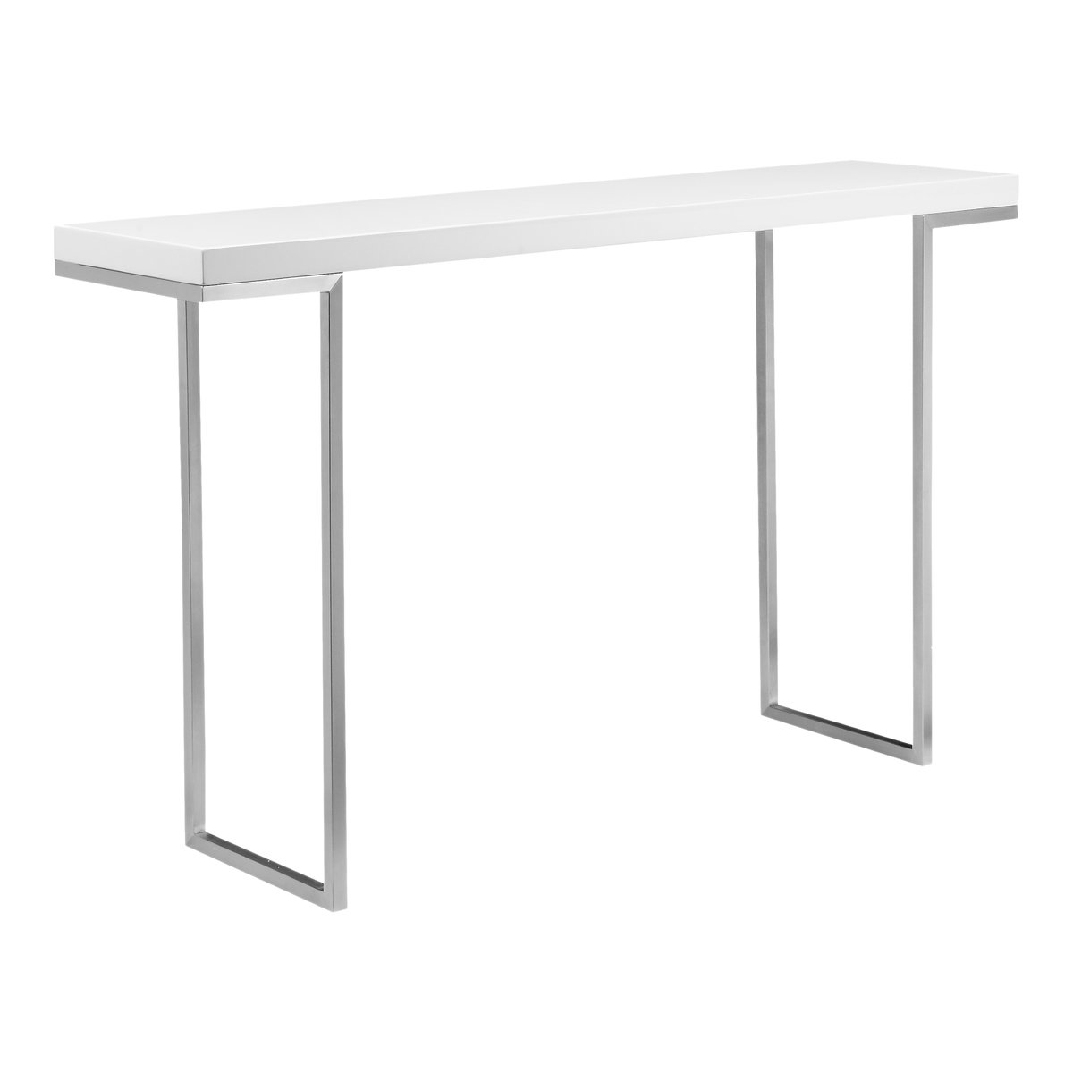 Repetir Console Table White Lacquer, by Moe's Home, 55" width x 33.5" height x 14" depth View 2