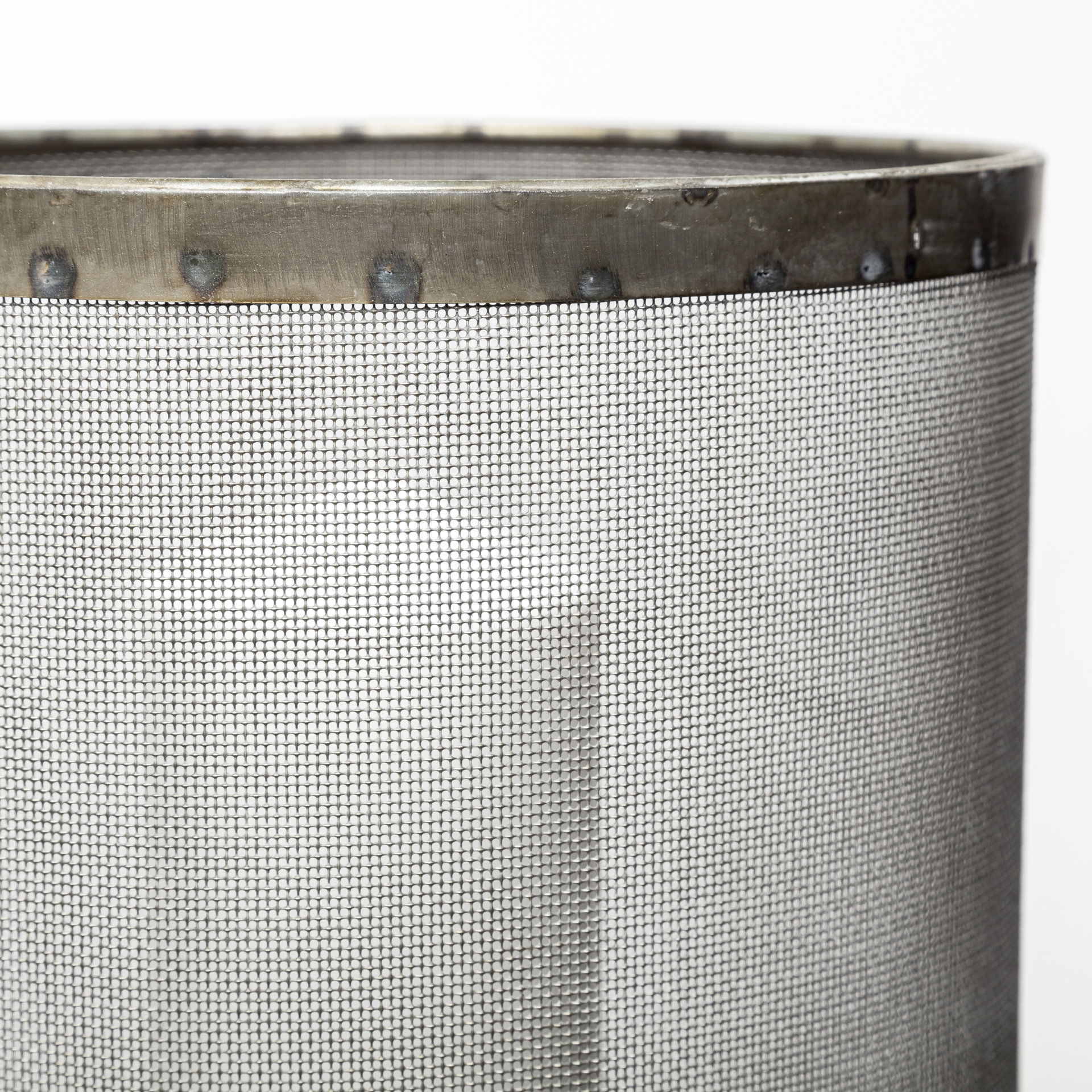 Steen Set of Two Black Meshed Metal Candle Holder Lanterns, Lighting by Mercana, 10" length x 10" width x 31" height View 5