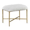Charmed Sheepskin Small Bench, Furniture by Uttermost, 24" width x 19" height x 16" depth thumbnail 4