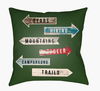 Lodge Cabin Floor Pillow, Decorative Pillow by Surya, 26" length x 26" width thumbnail