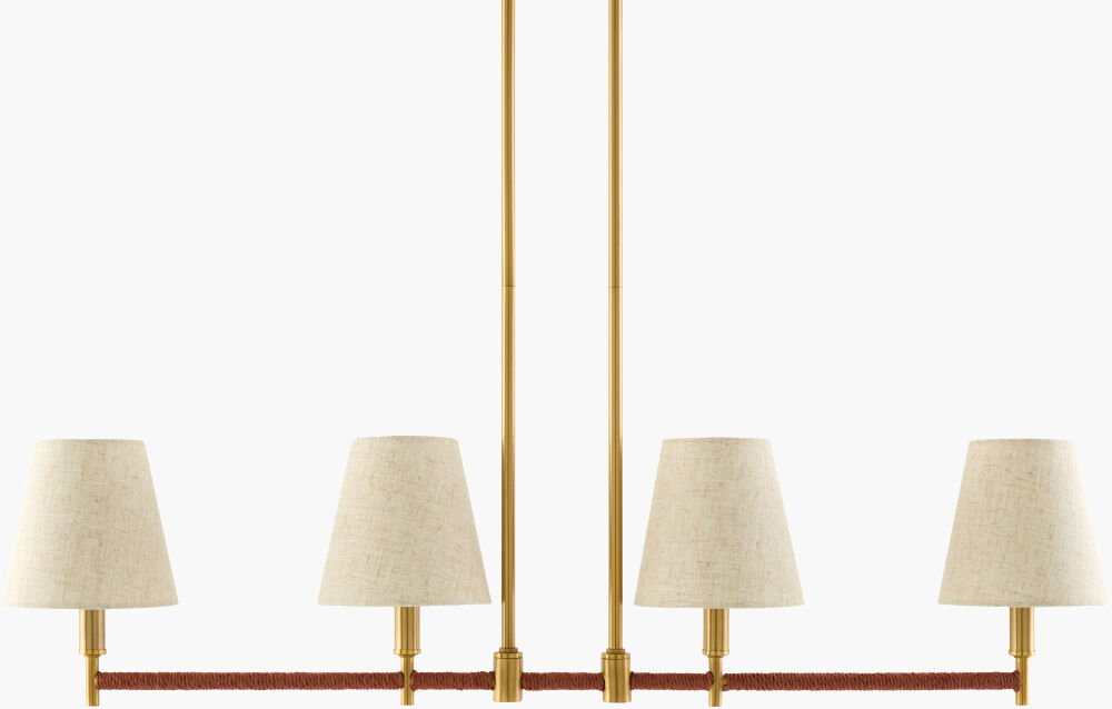 Majen Chandelier, by Surya, 6" length x 35" width x 7" height