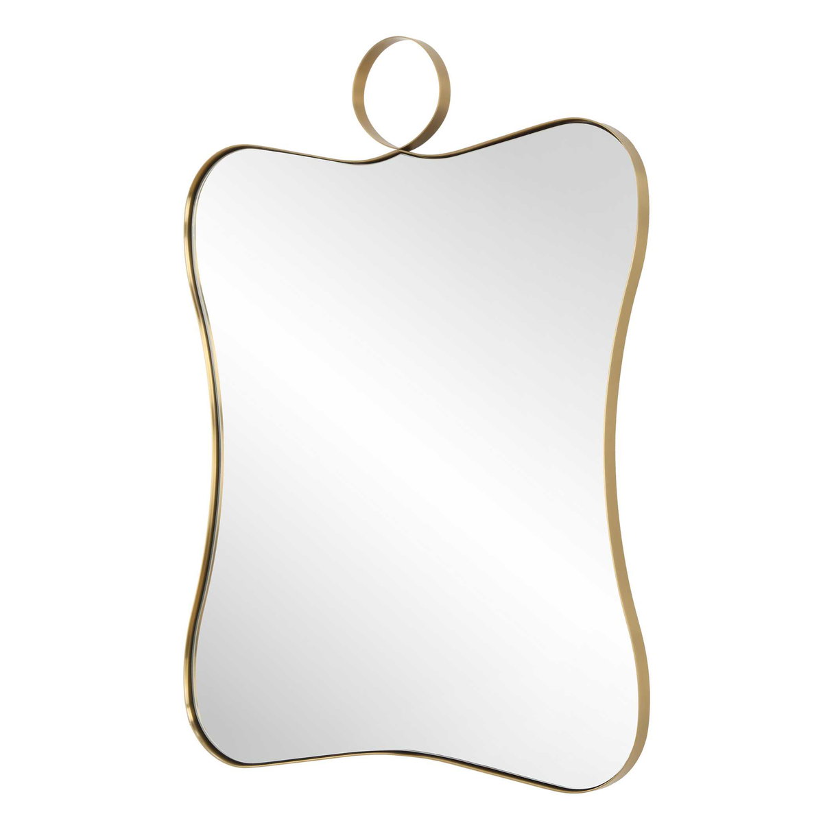 Talia Brass Vanity Mirror, by Uttermost, 2' width x 2'9" height x 1" depth View 5