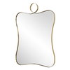 Talia Brass Vanity Mirror, by Uttermost, 2' width x 2'9" height x 1" depth thumbnail 5