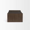 Wesson Dark Brown Wooden Rectangular Coffee Table, by Mercana, 48" length x 28" width x 16" height thumbnail 5
