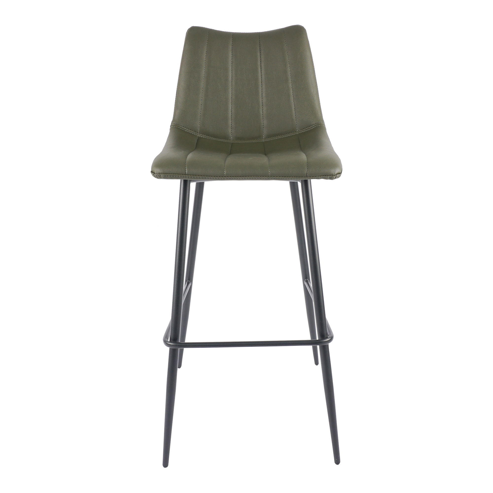Alibi Barstool Dark Green - Set Of Two, Counter & Bar Stool by Moe's Home, 17.7" width x 41.5" height x 20" depth View 3