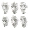 Self-Portrait White Mask Wall Decor, Set/6 thumbnail 4