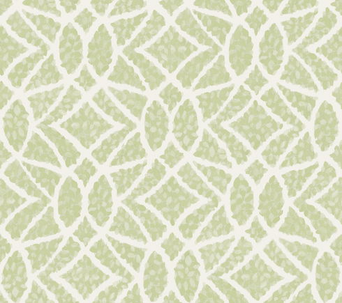 Boxwood Garden Light Green Wallpaper