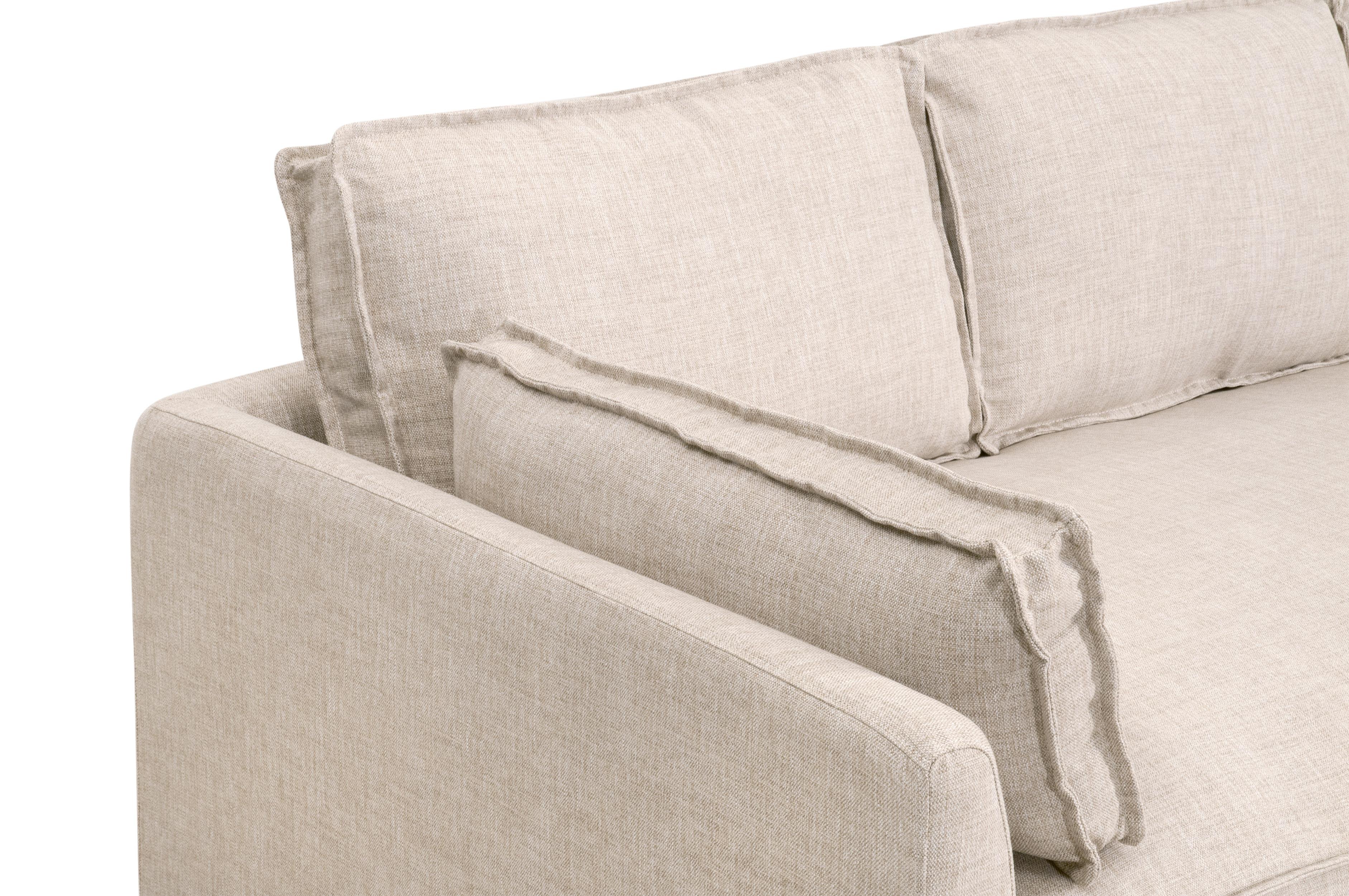 Thea Outdoor 90' Taper Arm Slipcover Sofa large image 