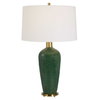 Verdell Green Table Lamp, by Uttermost, 1'5" width x 2'5" height x 1'5" depth thumbnail 1