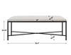 Avenham Black Framed Bench, Benche by Uttermost, 50.5" width x 20.25" height x 16.25" depth thumbnail 3