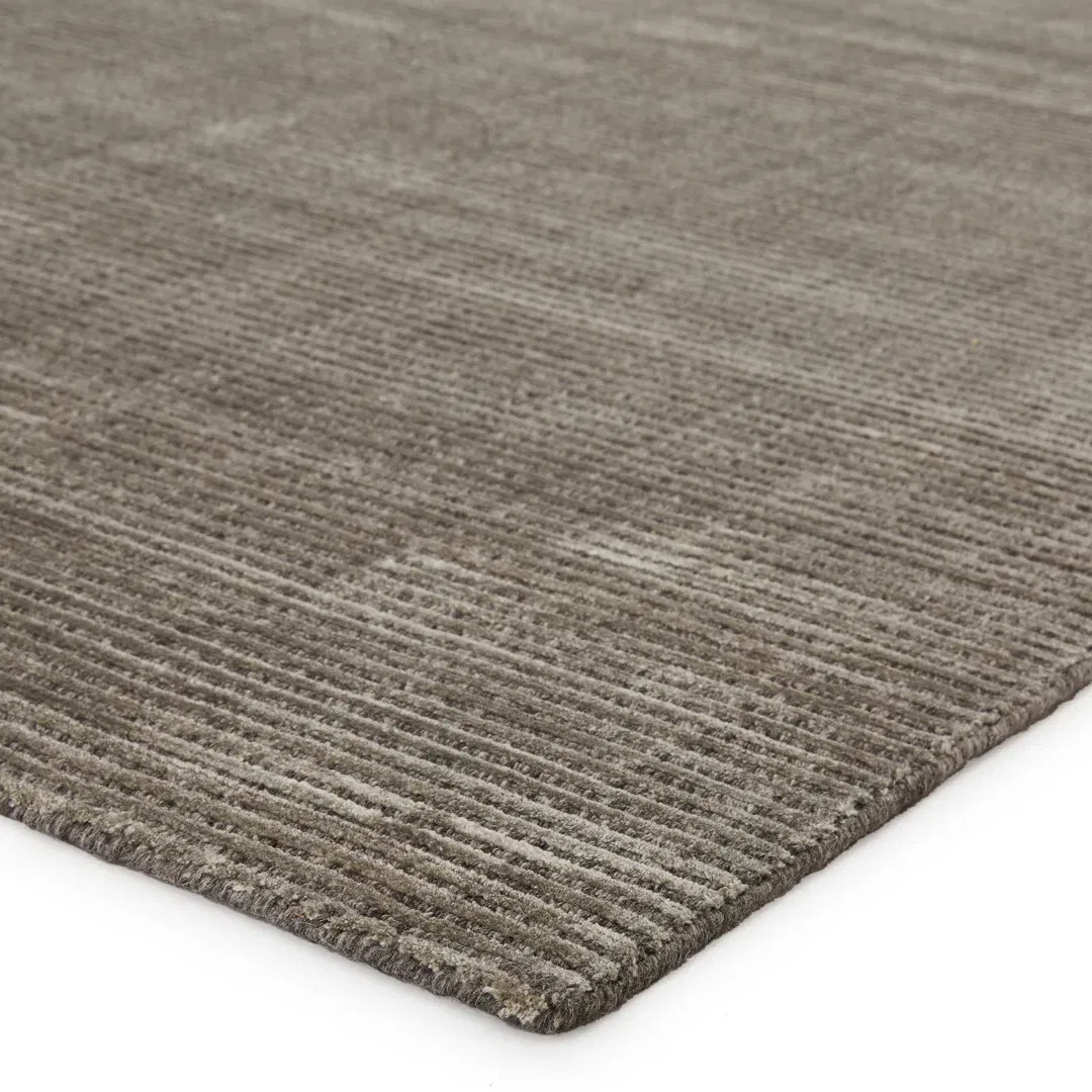 Phase Solid Hand-Woven Taupe Area Rug large image 