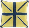 Linen Flag Accent Pillow, Decorative Pillow by Surya, 18" length x 18" width thumbnail