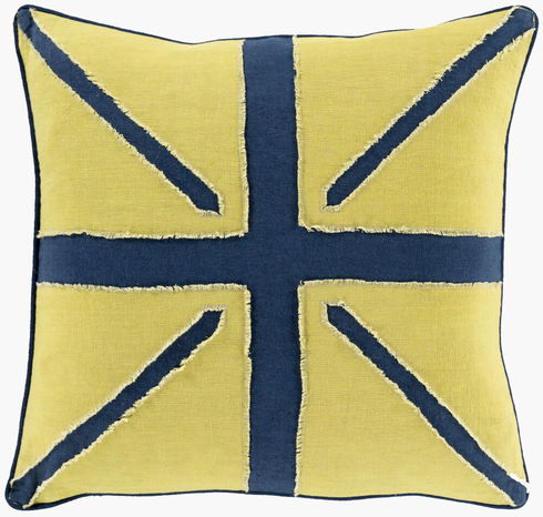 Linen Flag Accent Pillow