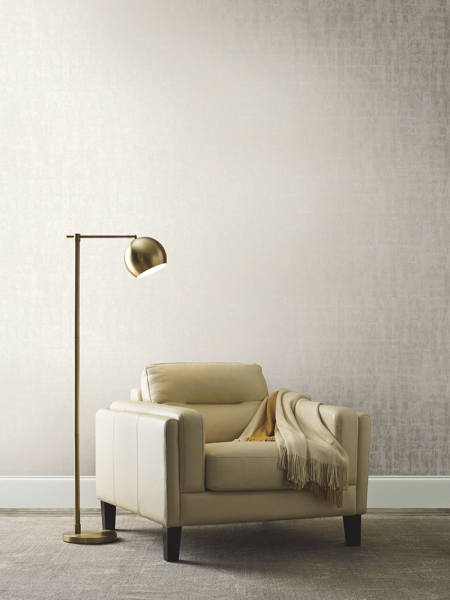 Liquid Metal Pearl Wallpaper, by York Wall, 27' length x 2'3" width x 0.02" depth View 2