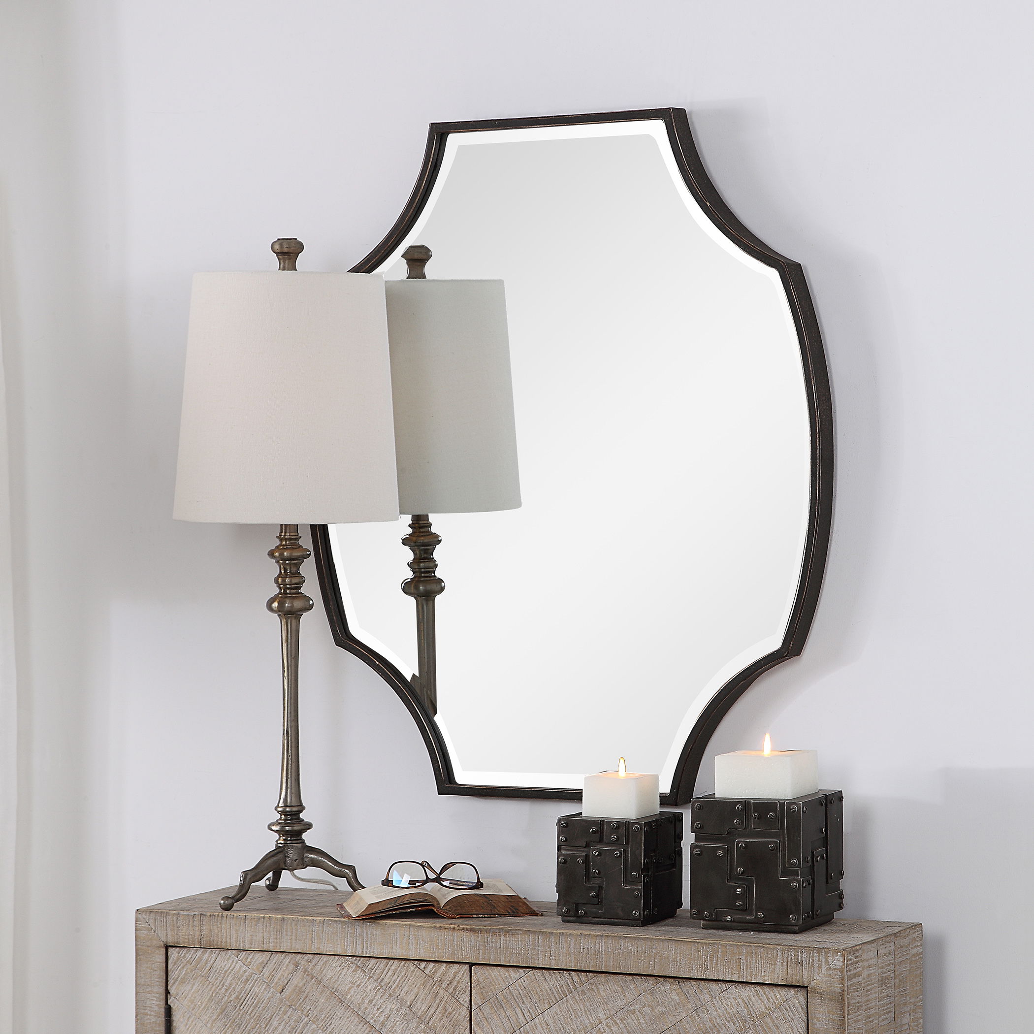 Ulalia Scalloped Mirror large image 