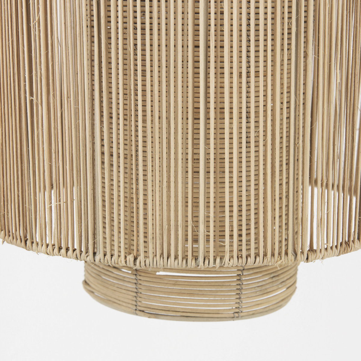 Aviario 14.2 L x 14.2 W x 14.2 H Natural Cane Cylindrical Pendant Light, by Mercana, 12.25" length x 12.25" width x 14.75" height View 7