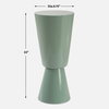 Sabetha High Gloss Drink Table, Furniture by Uttermost, 9.75" width x 22" height x 9.75" depth thumbnail 3