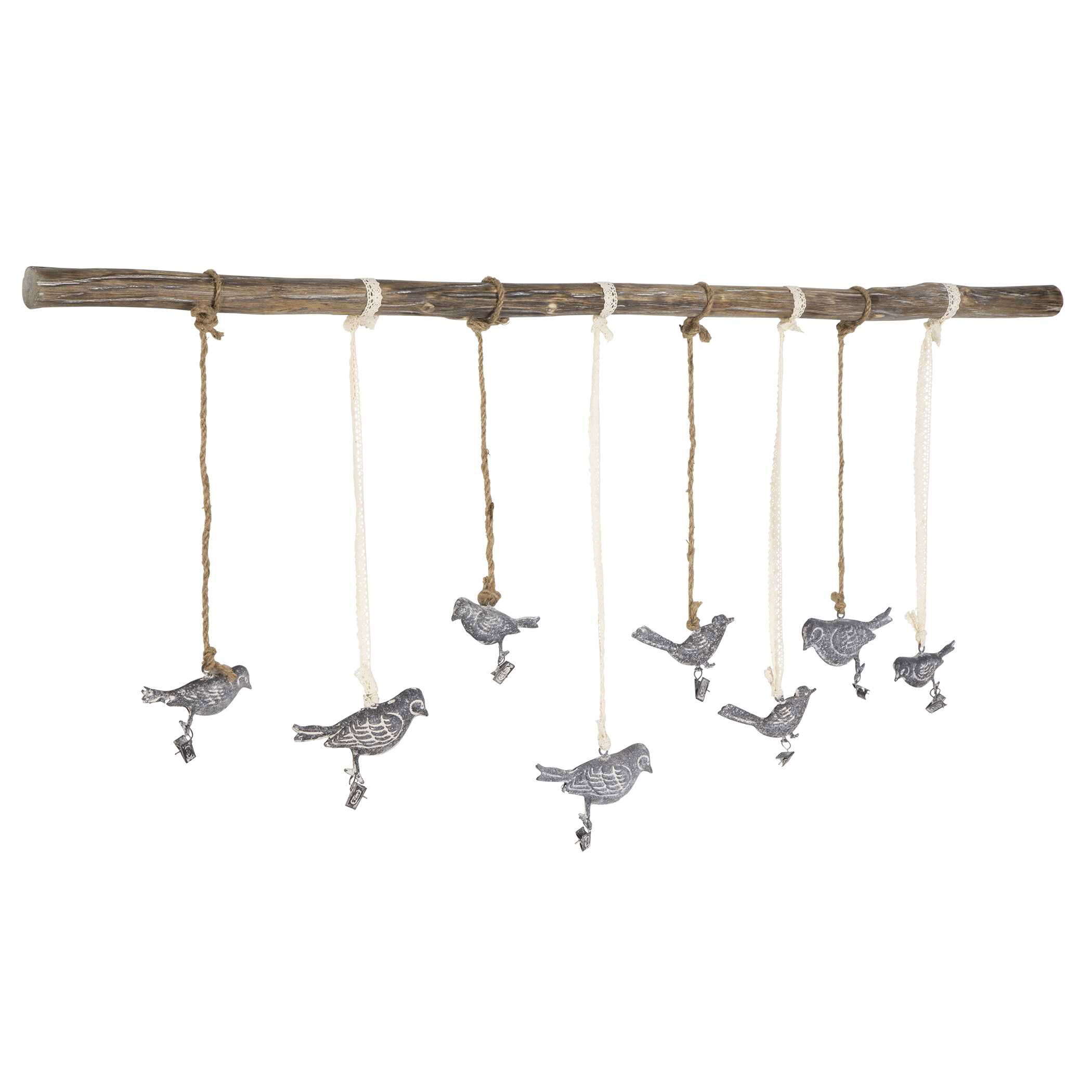 Birds On A Branch Wall Art, Sculptural Wall Art by Uttermost, 44.5" width x 18" height x 1.25" depth View 4