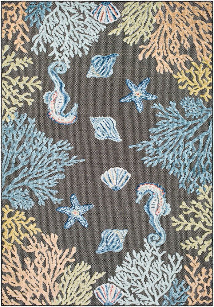 Lakeside Machine Woven Rug, by Surya, 1'3.75" length x 1'3.75" width