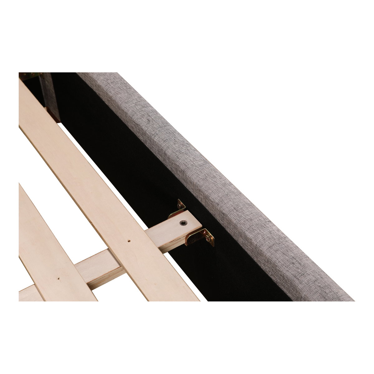 Takio King Bed Light Grey, by Moe's Home, 81" width x 44.5" height x 87" depth View 11