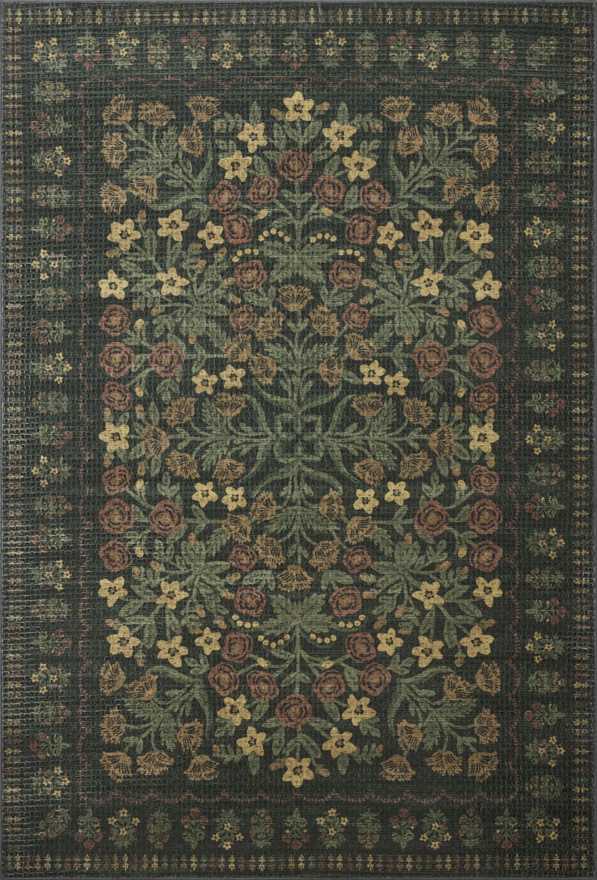 Rifle Paper Co. x Loloi Orchard Rug, 1'6" length x 1'6" width View 1