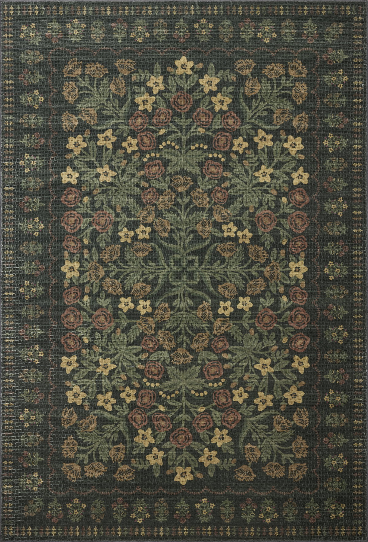 Rifle Paper Co. x Loloi Orchard Rug, 3'6" length x 5'6" width View 1