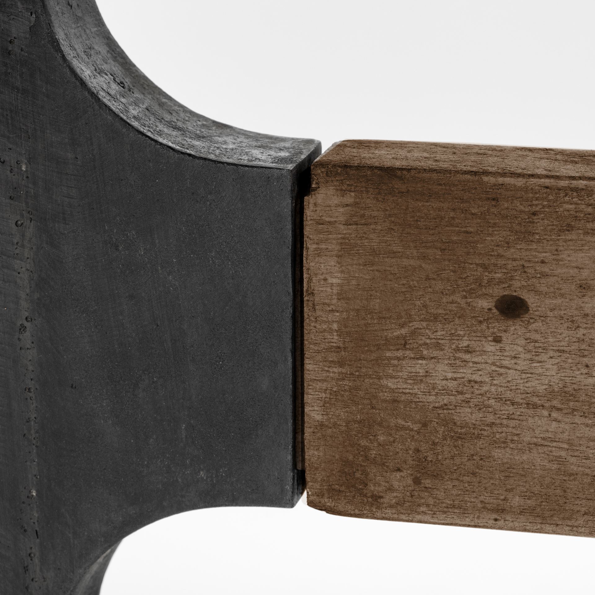 Araxi 95L x 41W x 30H Rectangular Brown Solid Wood Top Black Metal Base Dining Table, by Mercana, 95" length x 41" width x 30" height View 6