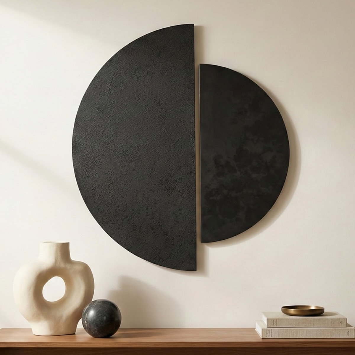 Meridian Wall Decor Black, Sculptural Wall Art by Moe's Home, 36" width x 31" height x 1.5" depth View 8